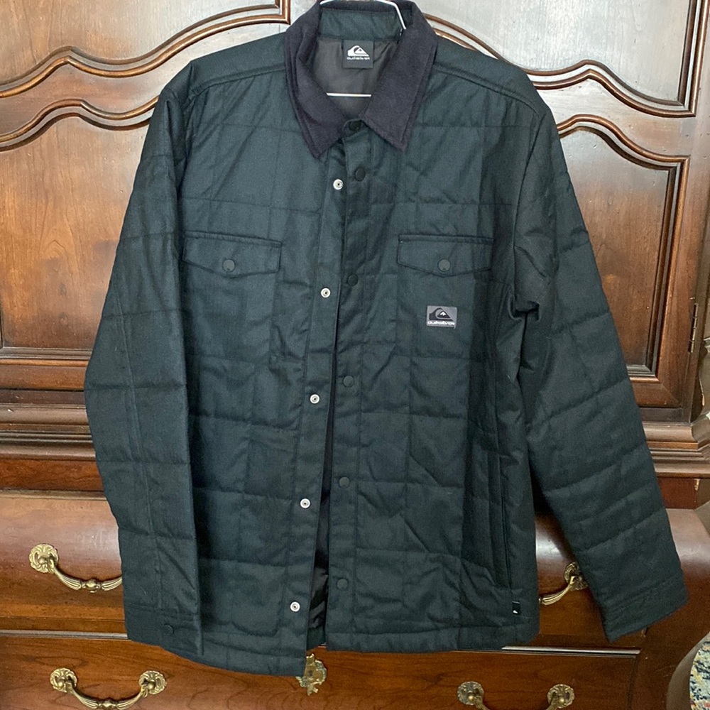 Men’s Quicksilver Quilted Jacket with Corduroy Collar